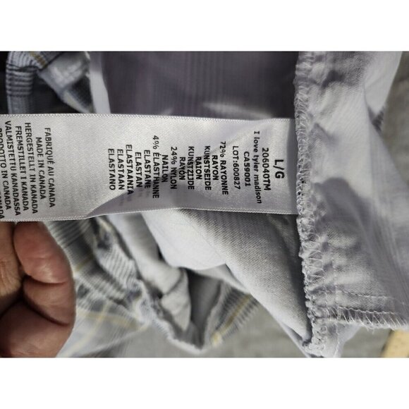 ILTM I Love Tyler Madison Pull On Pants Plaid Size L - Picture 7 of 8